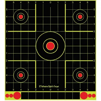 Мишень самоклеящаяся осыпающаяся STALKER, квадратная, 30.5х30.5 см, 5 штук