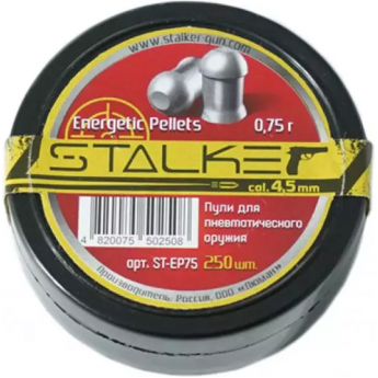 Пули пневматические STALKER ENERGETIC PELLETS 4,5 мм 0,75 г (250 шт.) Пули пневматические STALKER ENERGETIC PELLETS 4,5 мм 0,75 г (250 шт.)